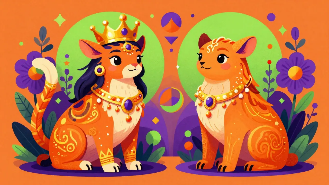 Due creature Alebrije quasi identiche per spiegare la differenza tra farmaci di marca e generici.