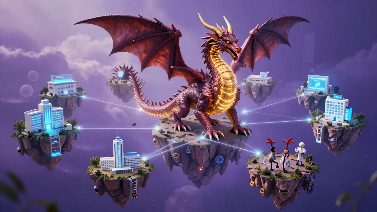 Drago Alebrije simboleggia l'interoperabilità futura nei sistemi sanitari