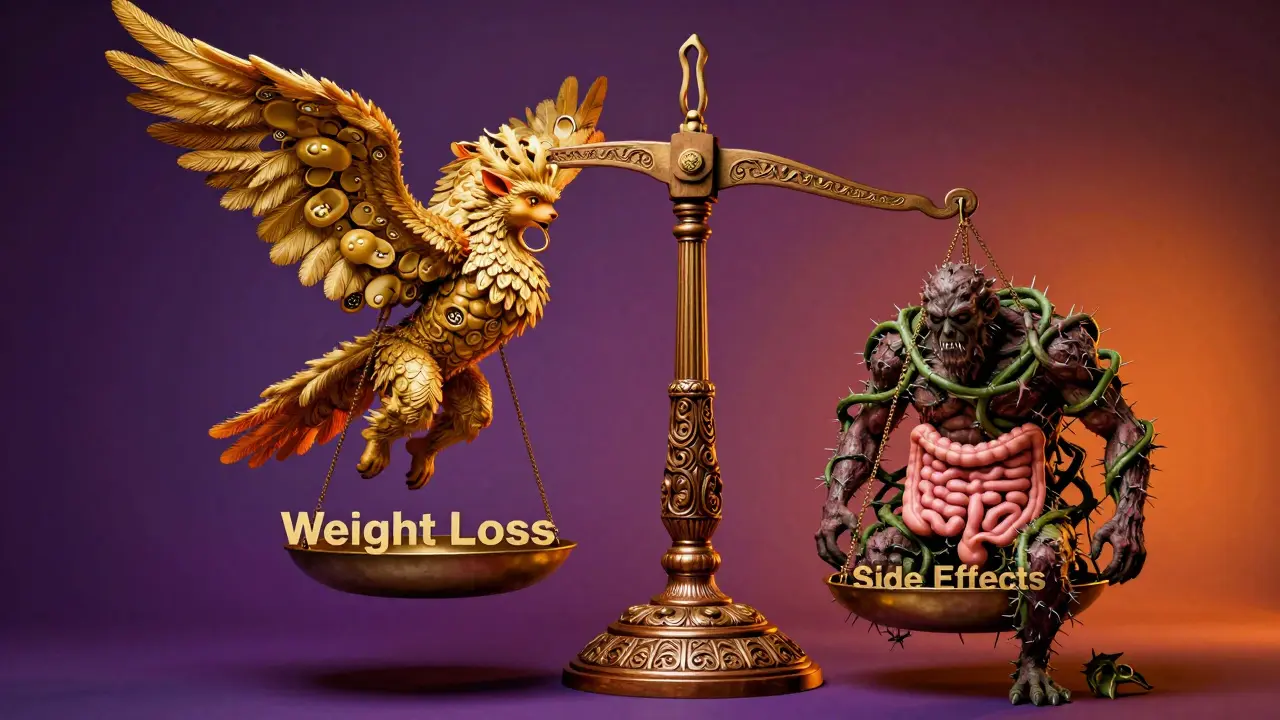 Bilancia mitologica tra perdita di peso e effetti collaterali nello stile alebrije